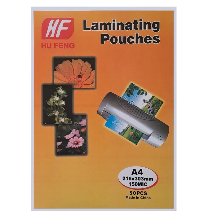 طلق پرس اچ اف مدل 150 میکرون سایز A4 بسته 50 عددی