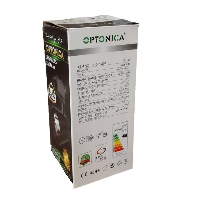 چراغ ریلی 30 وات اپتونیکا WH مدل OP2230