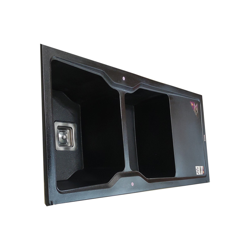 سینک ظرفشویی گرانیت پارادایز مدل  ITALY-408-BLAK-AKLIL توکار