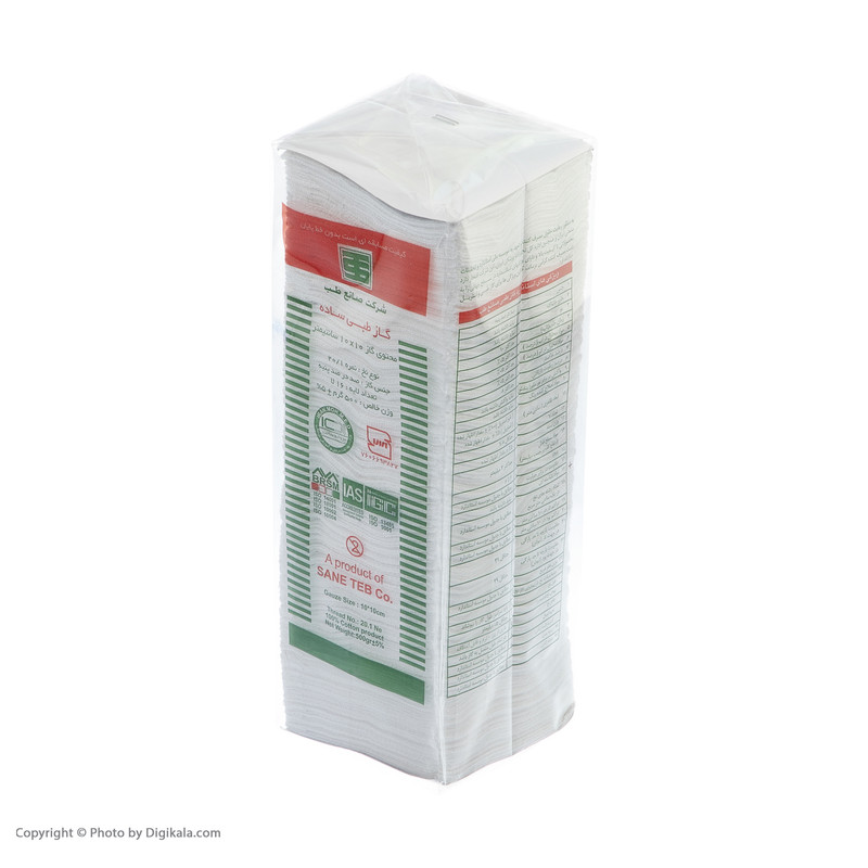 گاز غیراستریل صانع طب مدل طبی ساده وزن 500 گرم