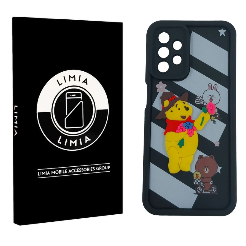 کاور لیمیا مدل سولید لنزدار طرح عروسکی مناسب برای گوشی موبایل سامسونگ Galaxy A13 4G/A32 5G/A23