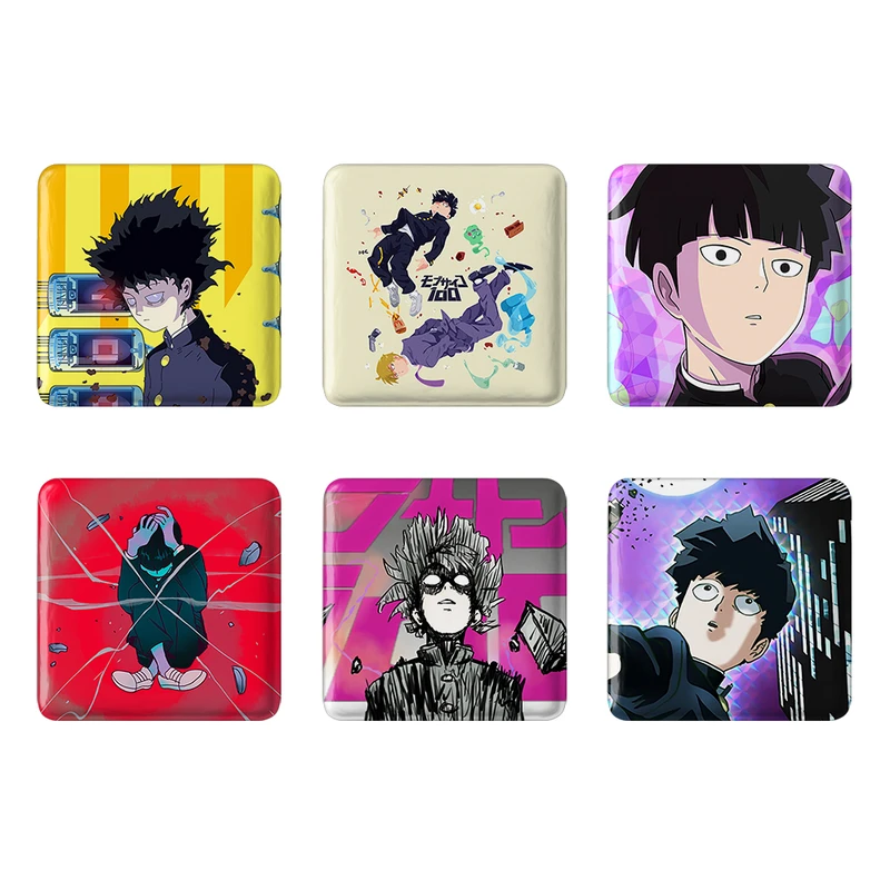 مگنت خندالو طرح انیمه موب سایکو Mob Psycho 100 کد 1542B مجموعه 6 عددی