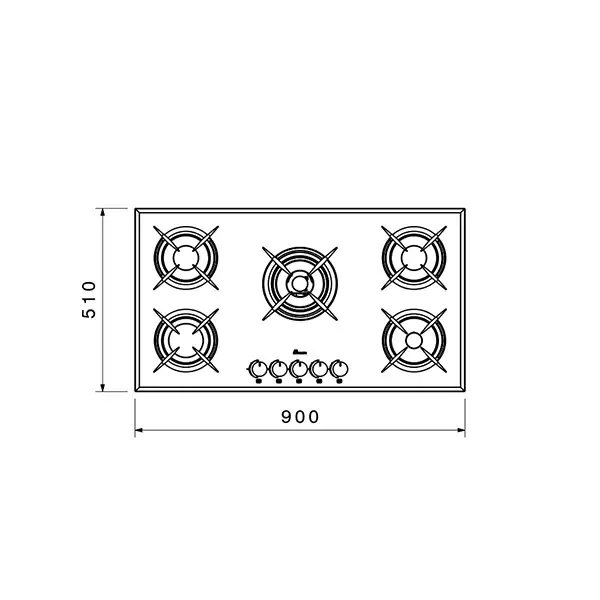 اجاق گاز صفحه ای بیمکث مدل 0058