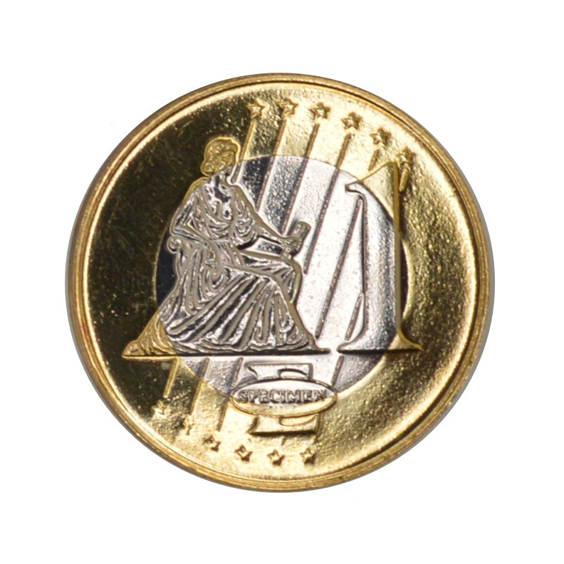 سکه تزیینی طرح اتحادیه اروپا مدل یک رویو specimen