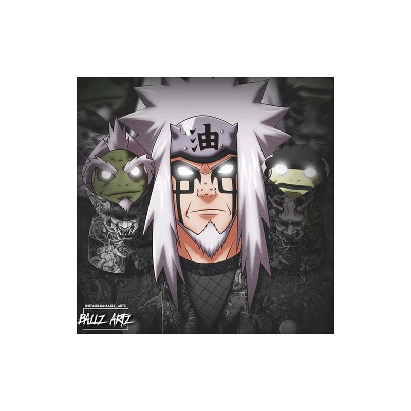 استیکر لپ تاپ و موبایل مدل انیمه طرح ناروتو استاد جیرایا Naruto jiraiya sensei کد 2816