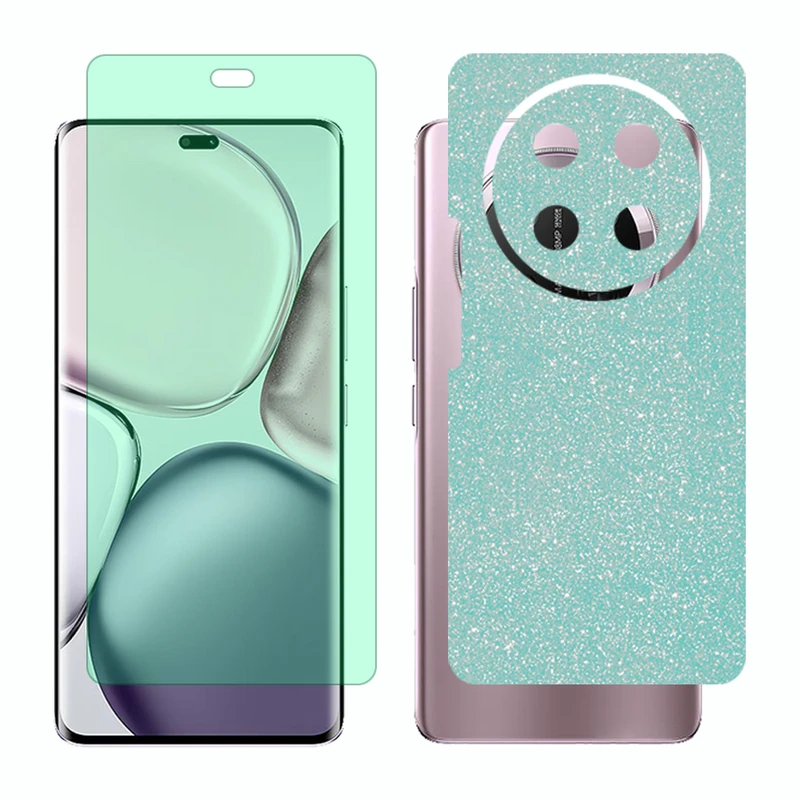 محافظ صفحه نمایش گرین لایت گلس مدل Together مناسب برای گوشی موبایل آنر X9c به همراه برچسب پوششی