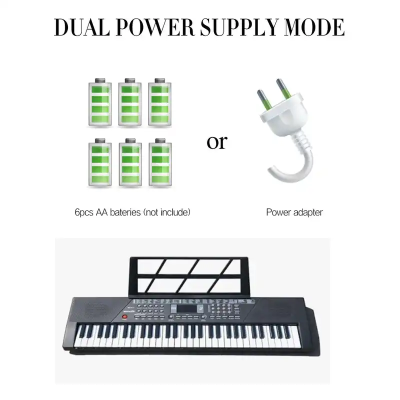 کیبورد پیانو الکتریک بی دی موزیک مدل BD-611