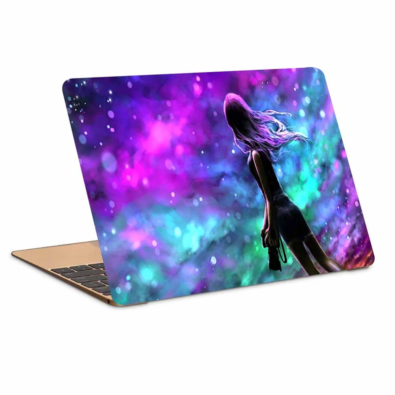 استیکر لپ تاپ طرح girl night artکد N-265مناسب برای لپ تاپ 15.6 اینچ