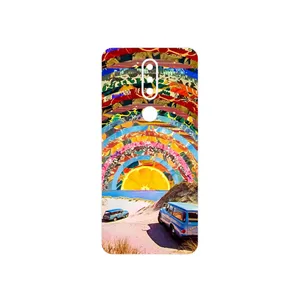 MAHOOT Collage of Orange Sky Cover Sticker for Nokia 7.1