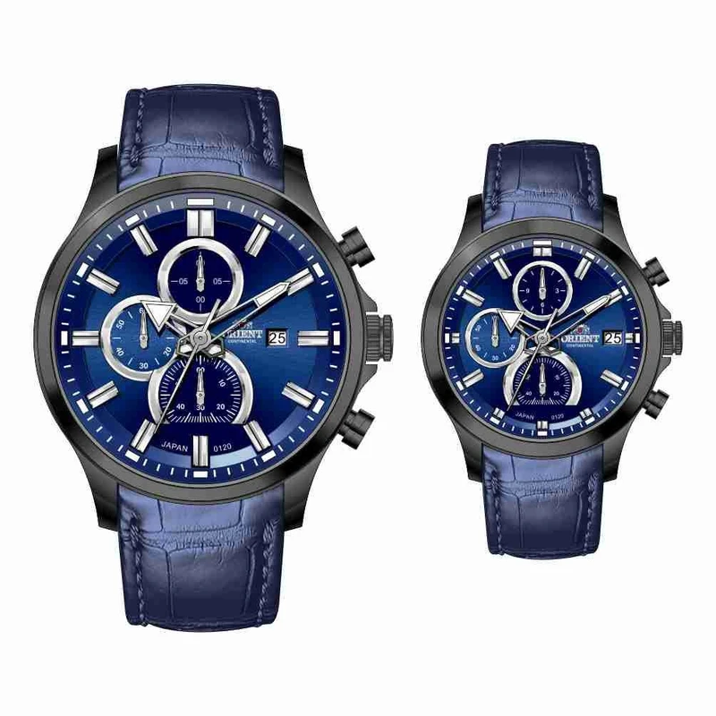 ست ساعت مچی عقربه‌ای کوارتز زنانه و مردانه اورینت کانتیننتال مدل OR-0120