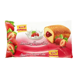 کیک توپر توت فرنگی آشنا مقدار 35 گرم