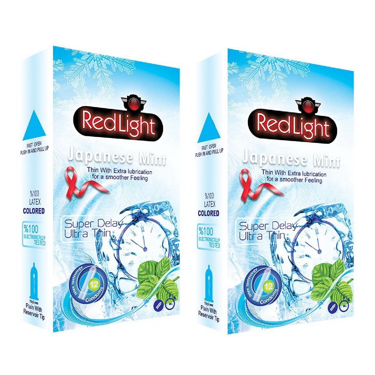 کاندوم ردلایت مدل Japanese Mint مجموعه دو عددی