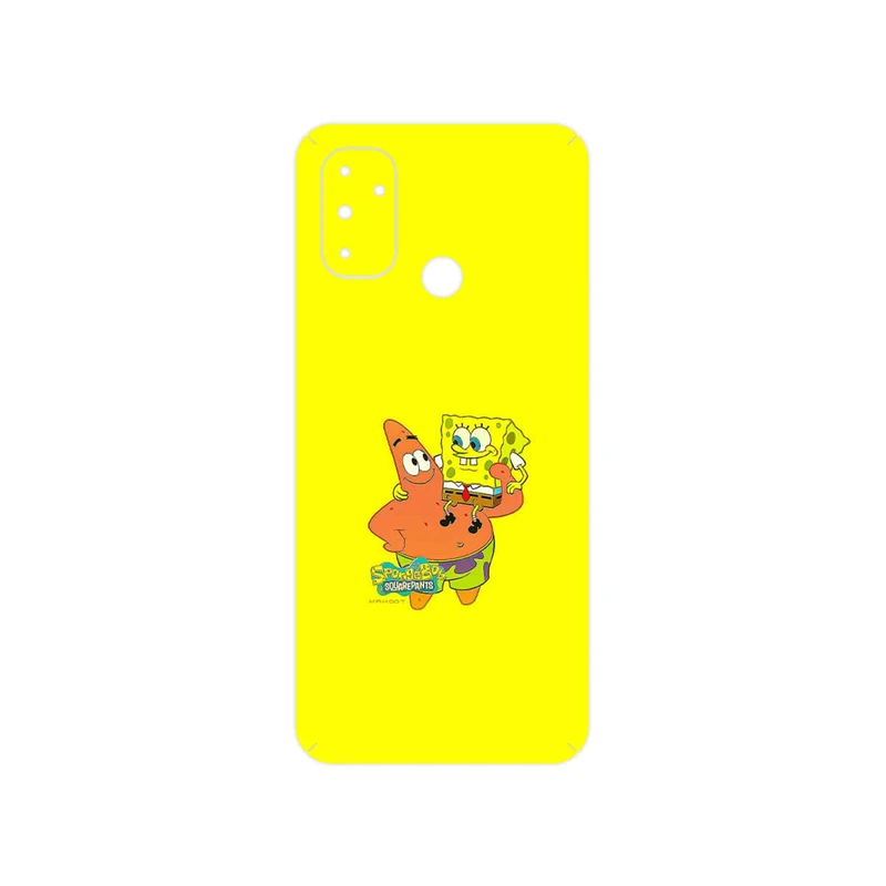 برچسب پوششی ماهوت مدل SpongeBob SquarePants مناسب برای گوشی موبایل وان پلاس Nord N100