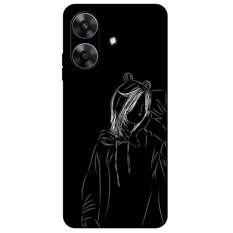 کاور مگافون طرح دخترانه مدل 1841 مناسب برای گوشی موبایل ریلمی Note 60 / Note 60X