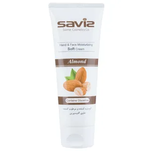 کرم مرطوب کننده و نرم کننده دست و صورت ساویز مدل Almond مقدار 75 گرم