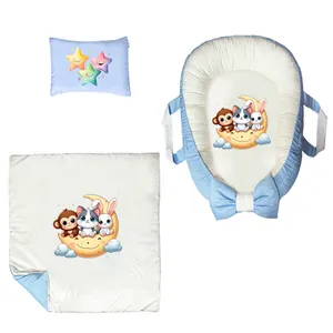 سرویس خواب 3 تکه نوزاد پادآفرین مدل گارد محافظ طرح ستاره کد PG003  