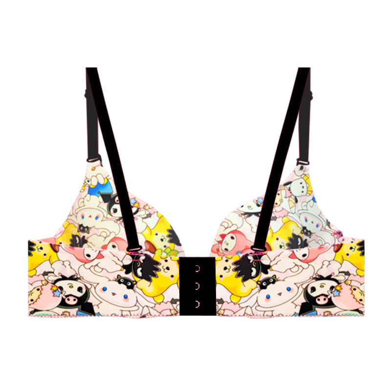 سوتین اسفنجی زنانه مدل لیزری دکلته جکدار طرح کیتی کاپ A کد 3192