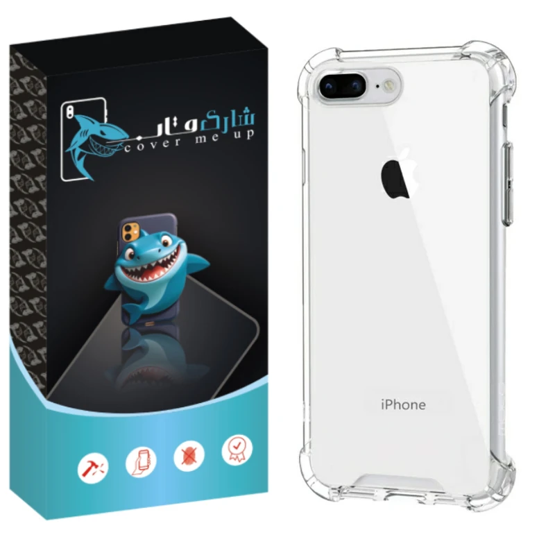 کاور شارک قاب مدل Crystal مناسب برای گوشی موبایل اپل Iphone 7 Plus / 8 Plus