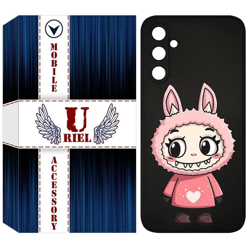 کاور یوریل مدل KSH کد 139 طرح عروسک لبوبو مناسب برای گوشی موبایل سامسونگ Galaxy A34