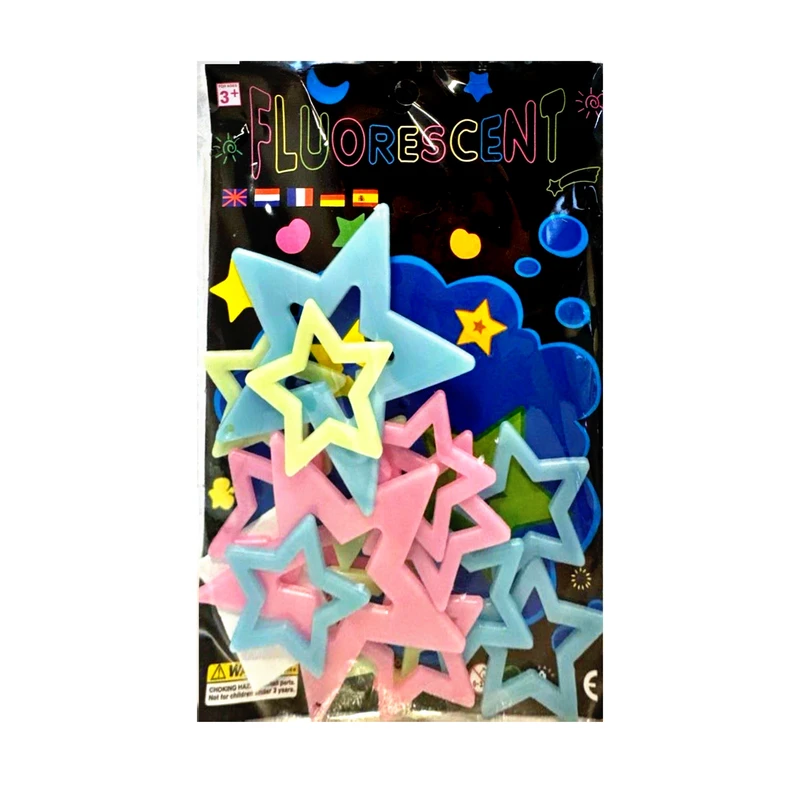 استیکر دیواری کودک مدل ستاره های شب تاب