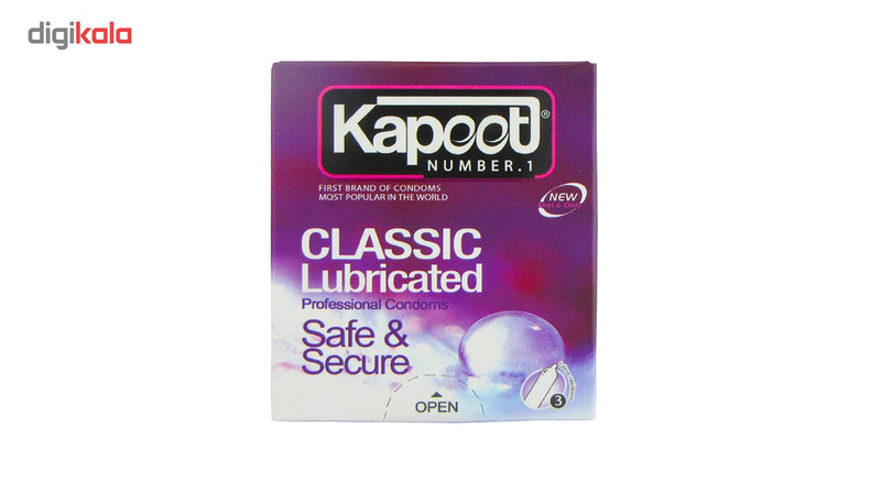کاندوم کاپوت مدل Classic Lubricated بسته 3 عددی کاندوم کاپوت مدل Classic Lubricated بسته 3 عددی