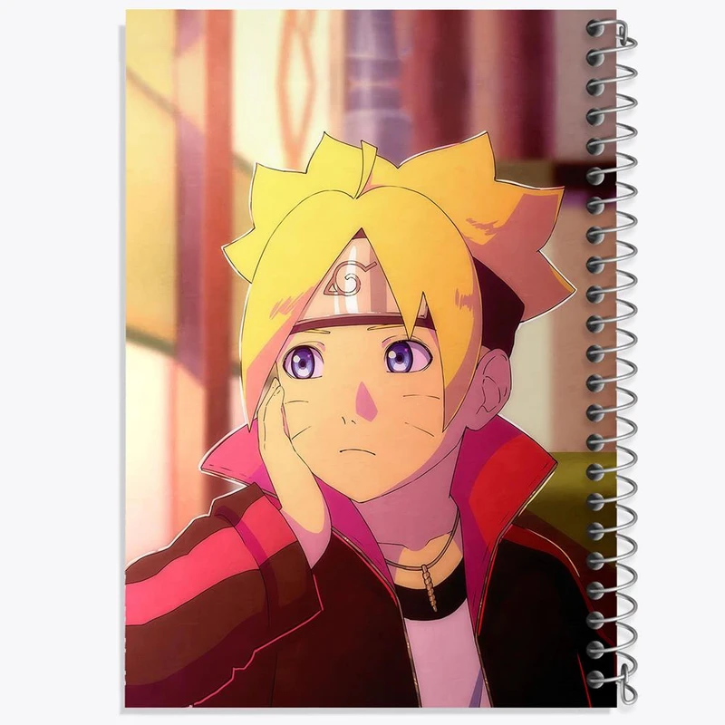 دفتر نقاشی 50 برگ خندالو مدل بوروتو اوزوماکی انیمه بوروتو Boruto کد 15726