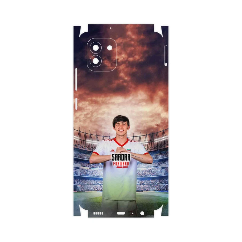 برچسب پوششی ماهوت مدل Sardar Azmoun-FullSkin مناسب برای گوشی موبایل سامسونگ Galaxy A03
