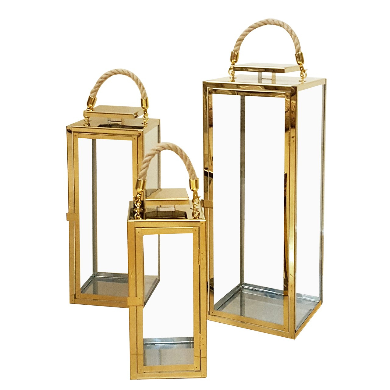 جا شمعی استیل کد22002 - بسته 3 عددی