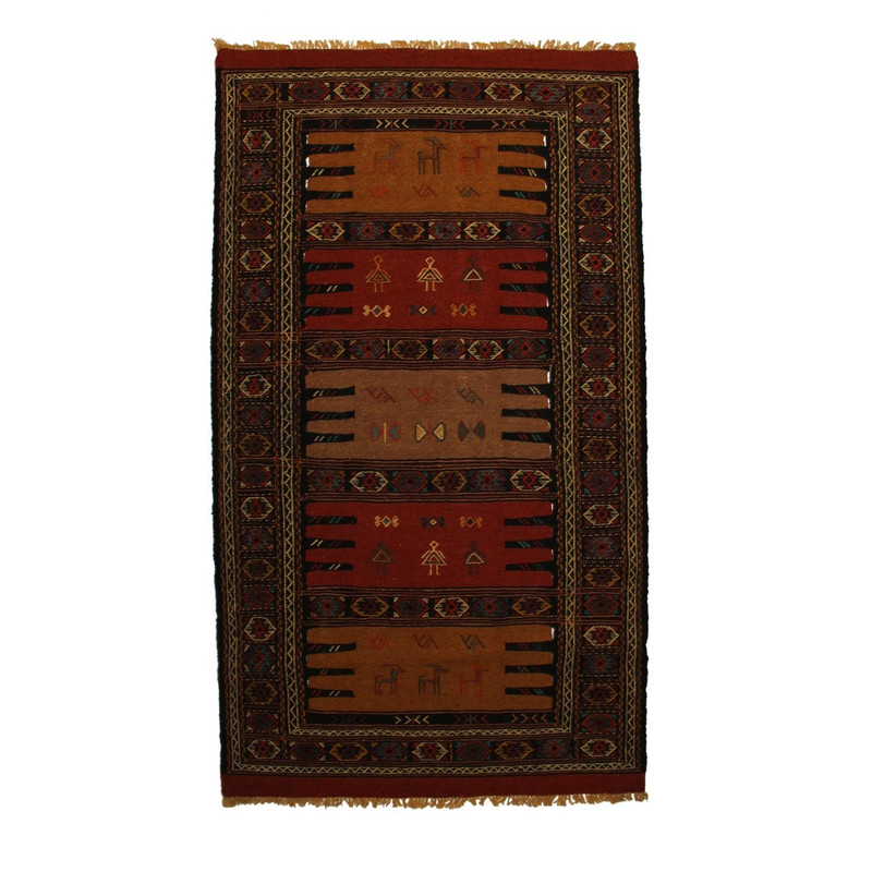 گلیم دستبافت سرزمین فرش کد TKG124