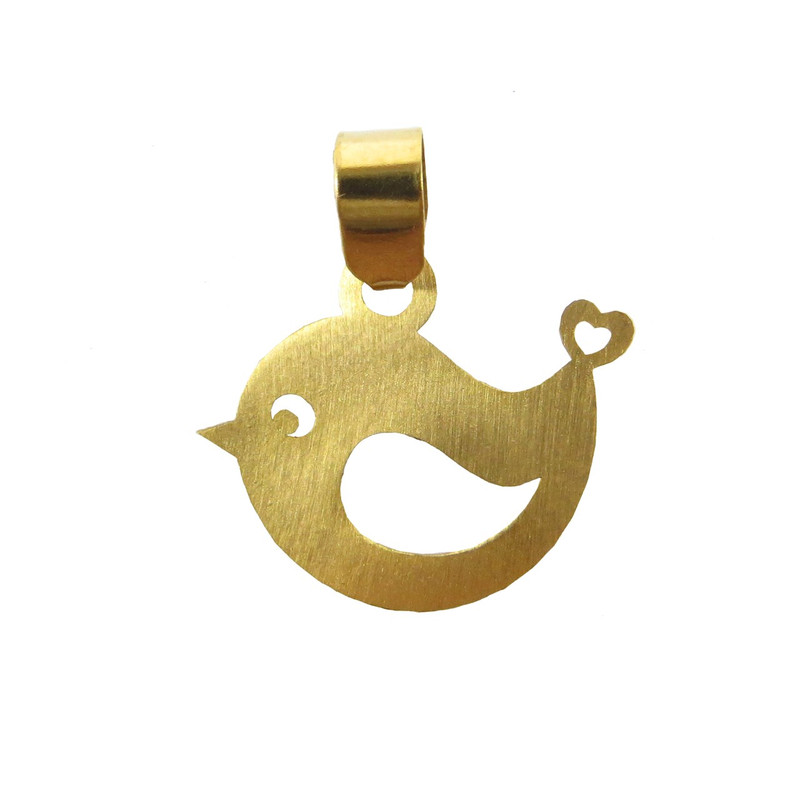 آویز گردنبند طلا 18 عیار نوین زر مدل NZ-105-PL