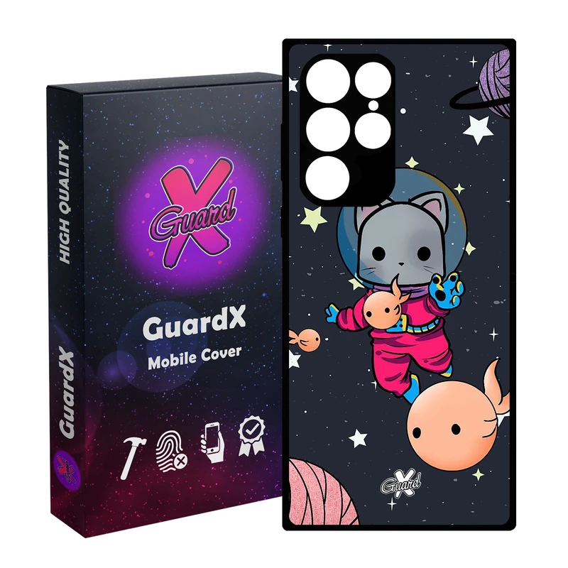 کاور گارد ایکس طرح Cat مدل Glass10044 مناسب برای گوشی موبایل سامسونگ Galaxy S23 Ultra