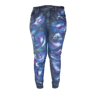 شلوار جین زنانه مدل کهکشان