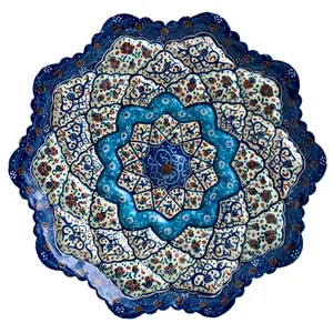 بشقاب میناکاری رستا طرح 280-15-102 قطر 16 سانتی متر