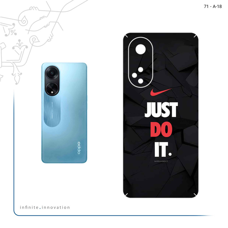 برچسب پوششی ماهوت مدل NIKE_Logo مناسب برای گوشی موبایل اپو A98