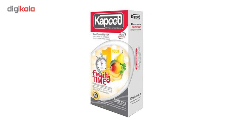 کاندوم کاپوت مدل 1Fruity Time بسته 12 عددی