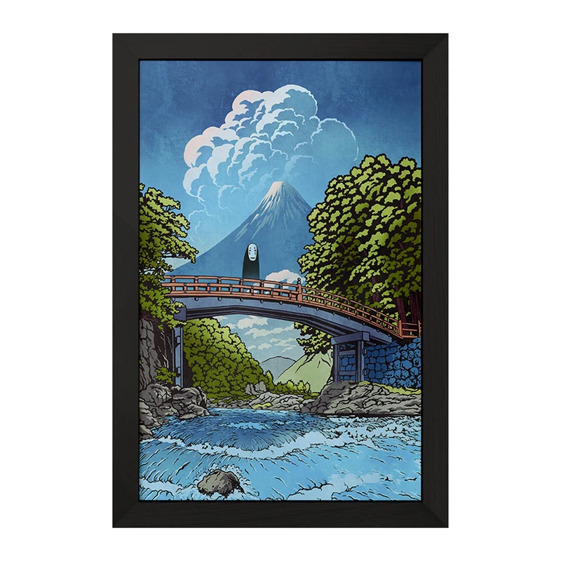 تابلو خندالو مدل انیمه شهر اشباح (Spirited Away) کد F1810