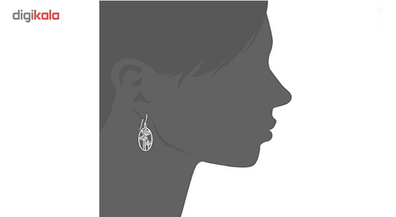 گوشواره نقره المنت مدل E3807