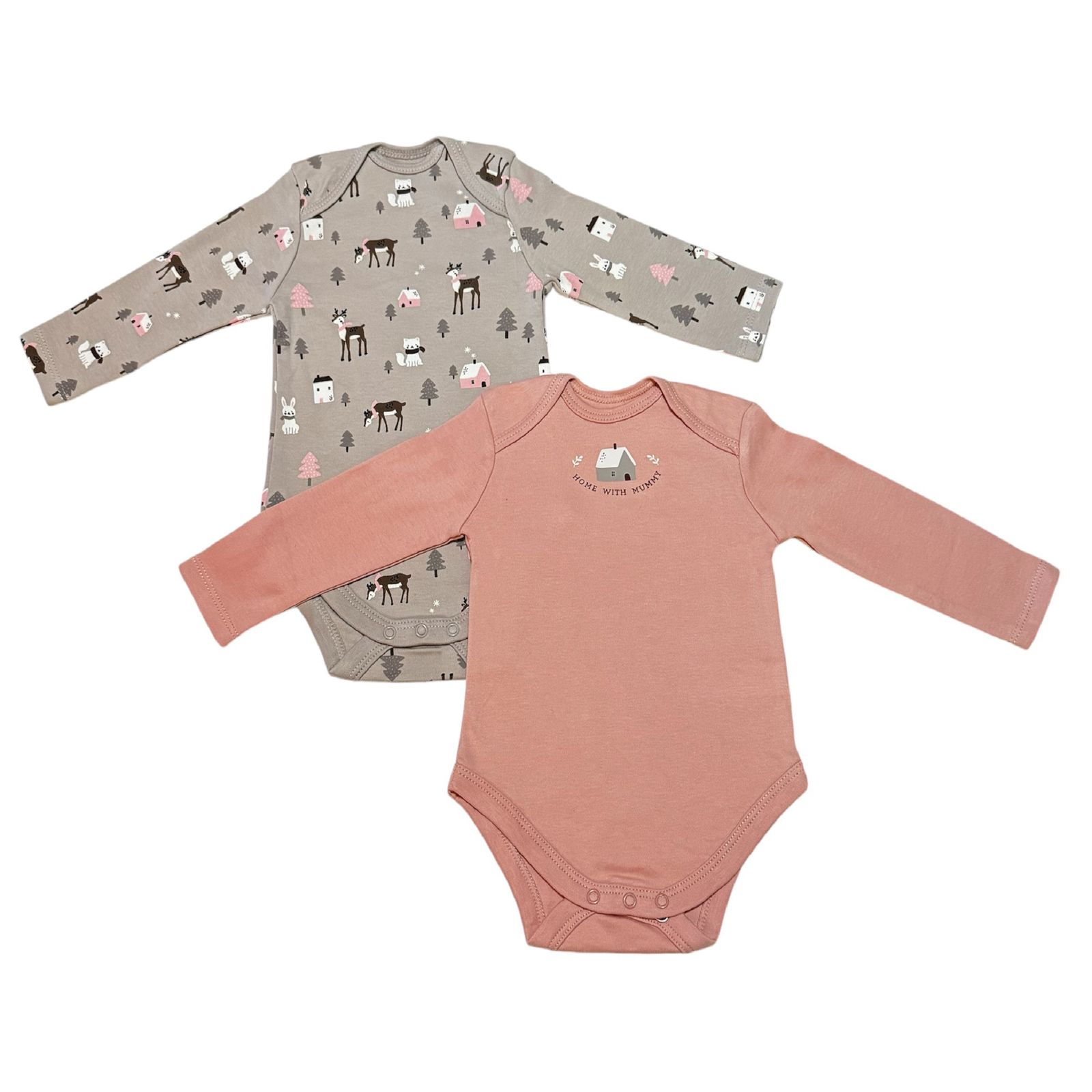 بادی آستین بلند نوزادی سی اند ای مدل 3523 مجموعه 2 عددی -  - 1