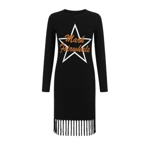 پیراهن بافتنی یقه گرد زنانه مدل باران کد ۸۷