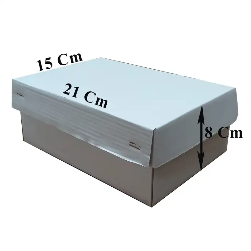 جعبه بسته بندی مدل H21x15x8 بسته 10عددی