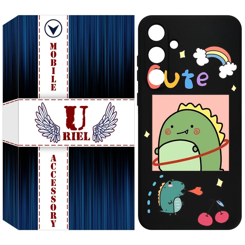 کاور یوریل قاب مدل KSH کد 20 طرح دایناسور مناسب برای گوشی موبایل سامسونگ Galaxy S24 FE