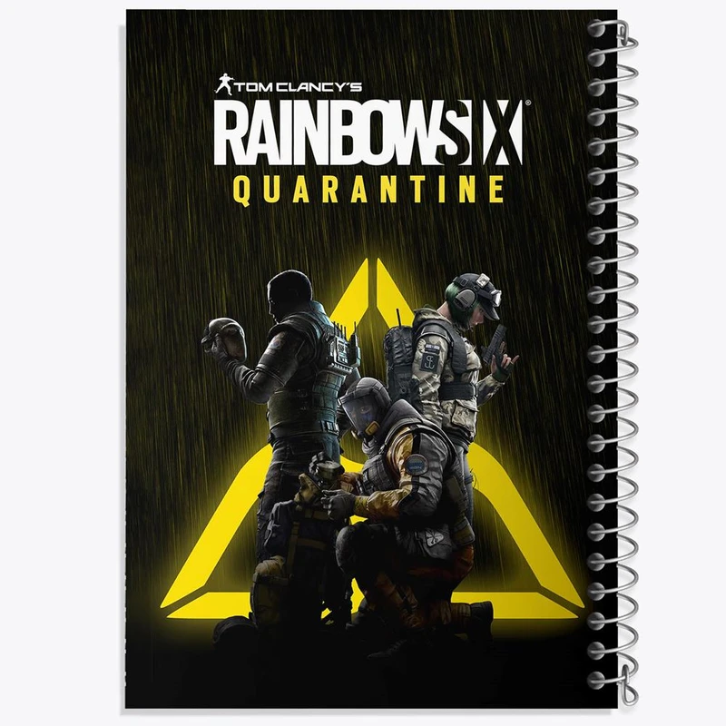 دفتر نت موسیقی 50 برگ خندالو مدل رینبو سیکس Rainbow Six کد 10323
