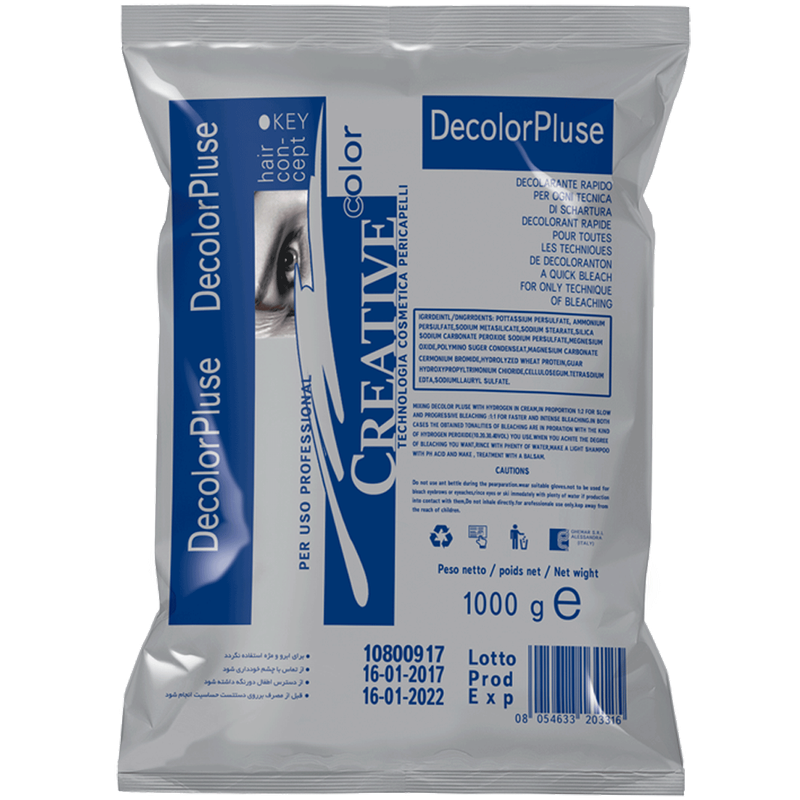 پودر دکلره کریتیو مدل DecolorPlus مقدار 1000 گرم پودر دکلره کریتیو مدل DecolorPlus مقدار 1000 گرم