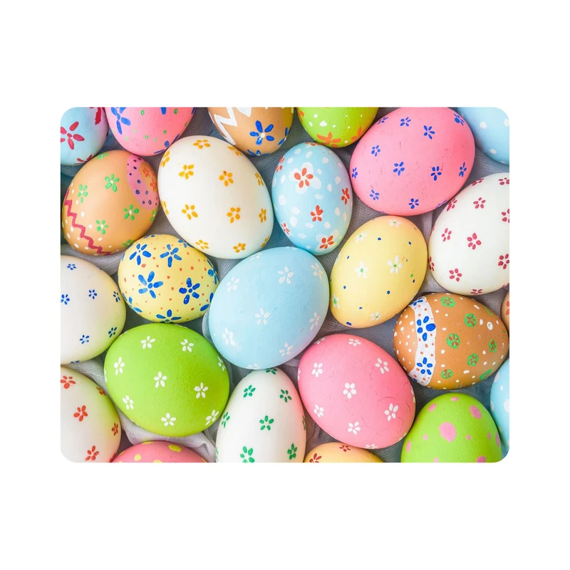 ماوس پد اطلس آبی طرح تخم مرغ رنگی مدل T1399