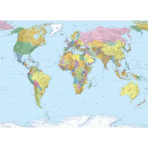 پوستر دیواری کومار مدل World Map 4-050