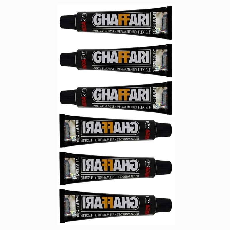 چسب آکواریوم غفاری مدل مگاسیل SUB حجم 30 میلی لیتر بسته 6 عددی