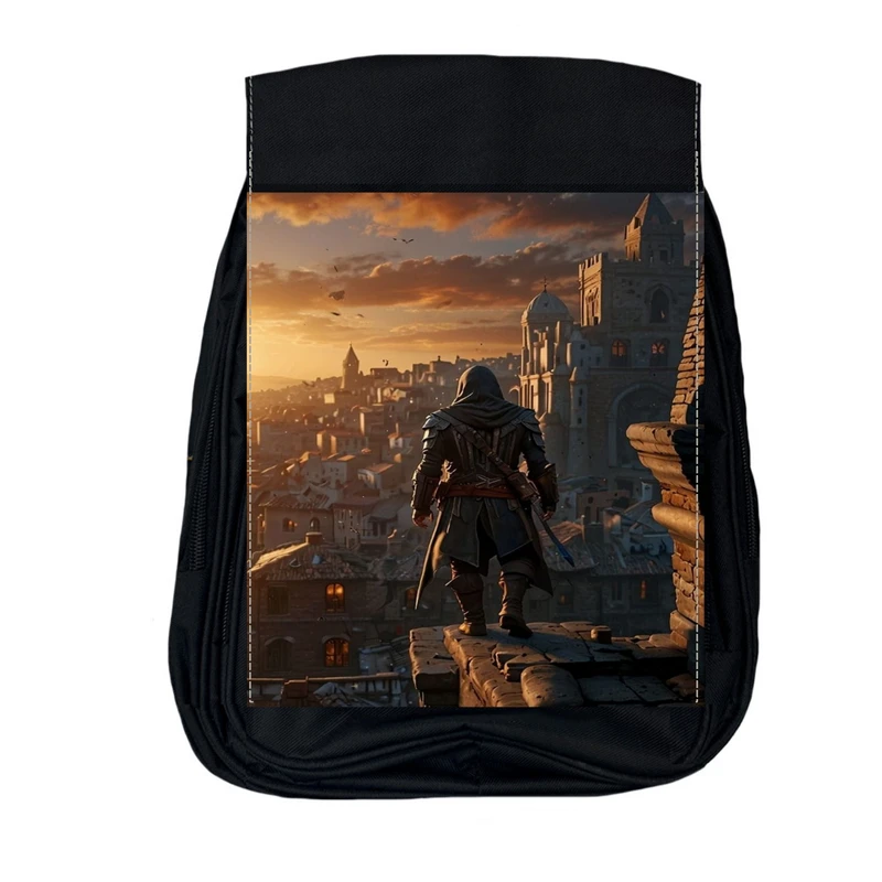 کوله پشتی مدرسه  مدل assassins creed کد v3