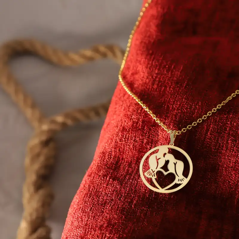 گردنبند طلا 18 عیار زنانه الن نار مدل پرنده 9855