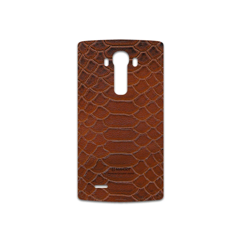 برچسب پوششی ماهوت مدل Brown-Snake-Leather مناسب برای گوشی موبایل ال جی G4