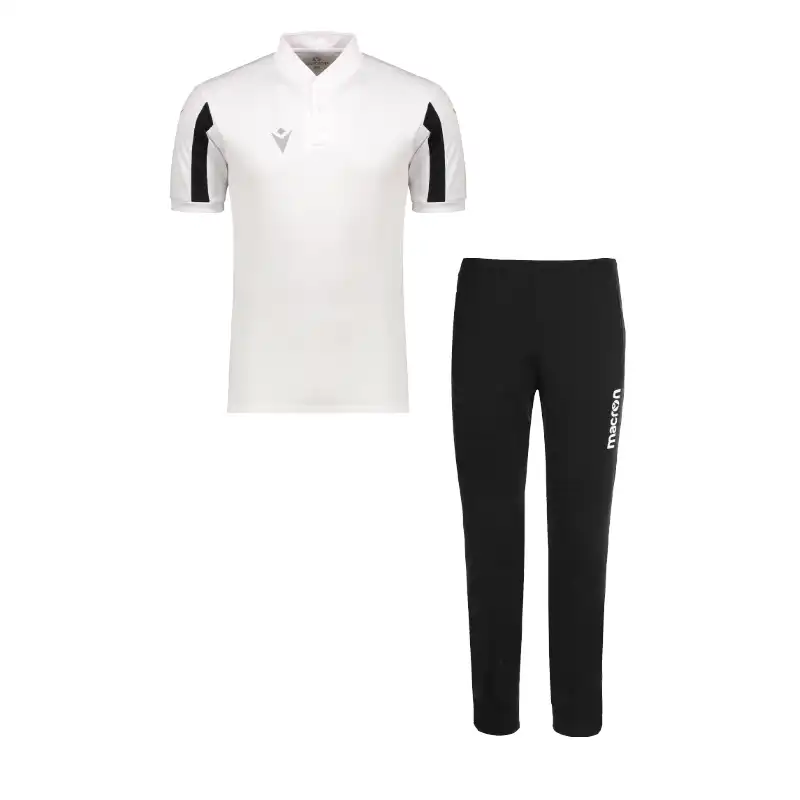 ست پولوشرت و شلوار ورزشی مردانه مکرون مدل پورتو رنگ سفید